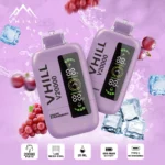 VHILL 20 000 bouffées – Cigarette électronique jetable « Grape Ice »