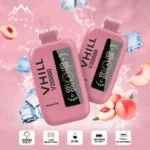 VHILL 20 000 bouffées – Cigarette électronique jetable « Peach Ice »