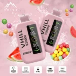 VHILL 20 000 bouffées – Cigarette électronique jetable « Pastille de chewing-gum à la pastèque »
