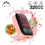 VHILL 32 000 bouffées – Vape jetable « Gummy Bear » à écran intégral
