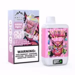 VHILL TWINS 60 000 bouffées – Fraise, pastèque, pêche juteuse, glace – Cigarette électronique jetable